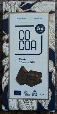 Dark chocolate 70% Raw Cocoa