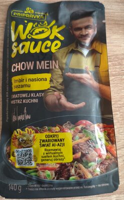 Wok sauce chow mein imbir i nasiona sezamu Pripravka