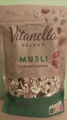 Musli z owocami i orzechami Vitanella