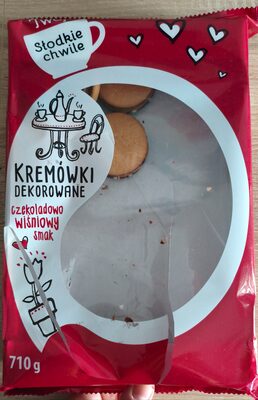 Kremówki dekoracyjne czekoladowo wiśniowy smak Słodkie Chwile