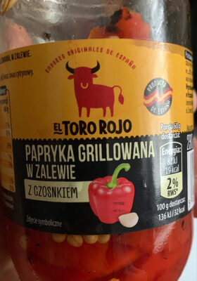 Papryka grillowana w zalewie z czosnkiem El Toro Rojo