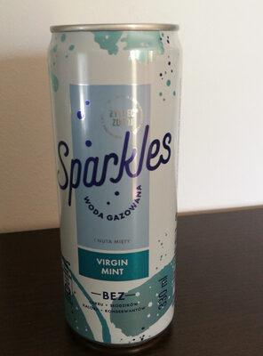 Żywiec Zdrój Sparkles. Napój gazowany o smaku mięty.