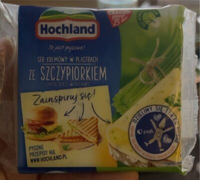 ser kremowy w plastrach ze szczypiorkiem Hochland