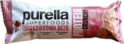 Baton proteinowy - truskawkowa beza purella SUPERFOODS