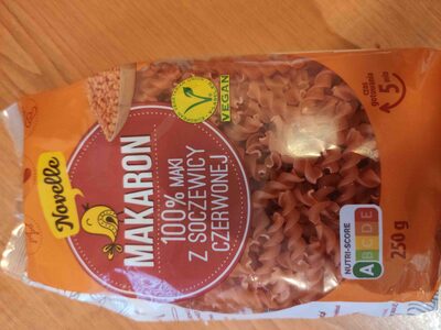 Makaron z soczewicy czerwonej Novelle