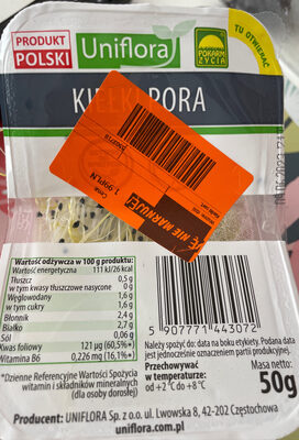Kiełki pora Uniflora
