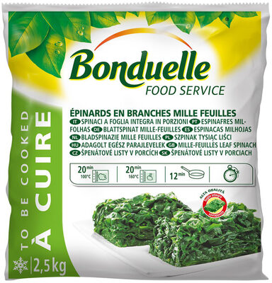 Epinard branche mille feuilles Bonduelle restauration