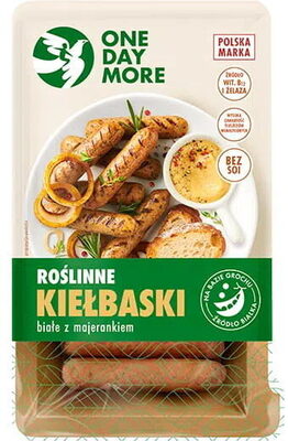 Roślinne kiełbaski białe z majerankiem One Day More