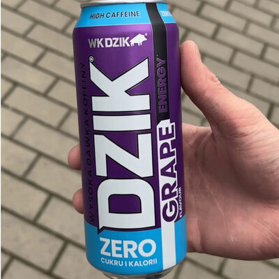 WK DZIK Energy Zero cukru i kalorii 500 ml grape