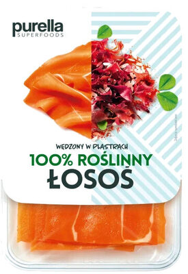 100% roślinny łosoś wędzony w plastrach Purella