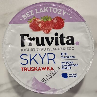 Jogurt islandzkiego Skyr z truskawką Frutiva