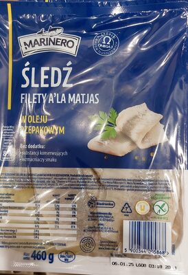 Śledź filety a'la matjas w oleju rzepakowym Marinero