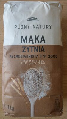 Mąka żytnia pełnoziarnista typ 2000 Plony Natury