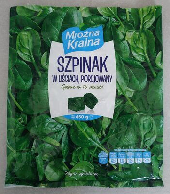 Szpinak w liściach, porcjowany Mroźna Kraina