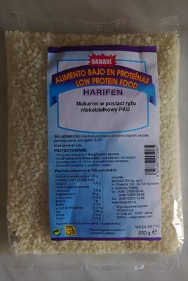 Makaron w postaci ryżu niskobiałkowy PKU Sanvi