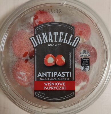 Antipasti nadziewane serkiem wiśniowe papryczki Donatello