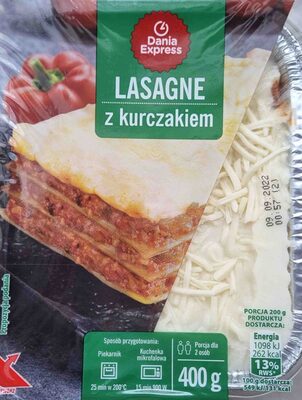 Lasagne z kurczakiem Dania Express