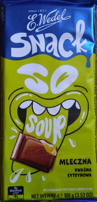 Snack so sour mleczna kwaśna cytrynowa Wedel