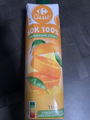 Sok 100% pomarańczowy Carrefour Classic
