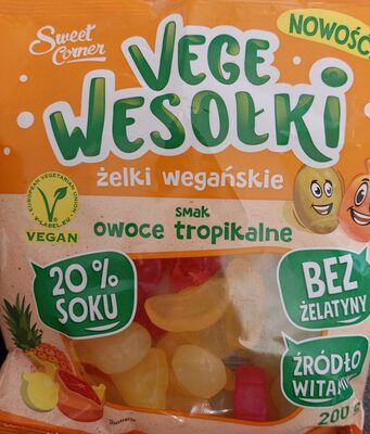 Vege Wesołki - smak owoce tropikalne Sweet Corner