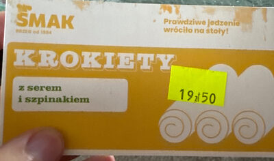 Krokiety z serem i szpinakiem SMAK