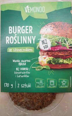 Burger roślinny ze słonecznikiem Vemondo