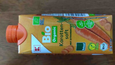 Karottensaft mif Zitronensaft Kaufland Bio Organic