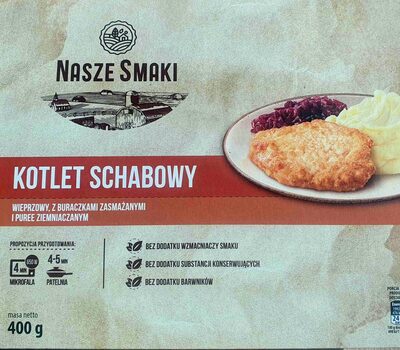 Kotlet schabowy z buraczkami i puree Nasze smaki