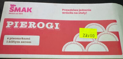 Pierogi z pieczarkami i żółtym serem SMAK