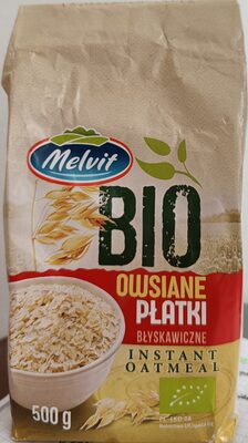 Bio owsiane płatki błyskawiczne Melvit