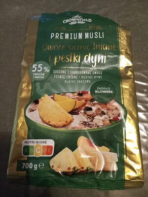 Premium Musli Owoce, Siemię Lniane i Pestki Dyni Crownfield