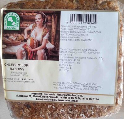 Chleb polski razowy Ciastkarnia piekarnia żelek