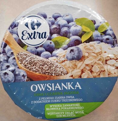 Owsianka chia i czarna jagoda Carrefour
