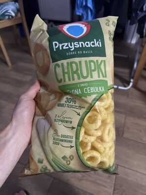 CHRUPK O SMAKU ZIELONA CEBULKA 30% MNIEJ TŁUSZCZU* Przysnacki