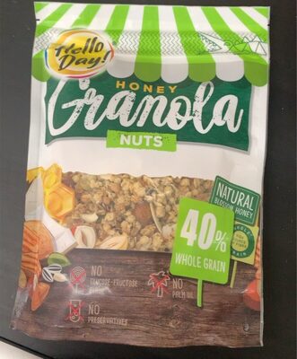 Honey Granola nuts Hello day