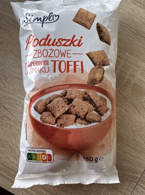 Poduszki Zbożowe z kremem o smaku Toffi Carrefour Simpl
