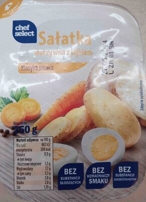 Sałatka warzywna z jajkiem Chef select