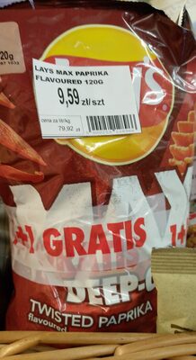 Max Deep Cut Twisted Paprika Lay's