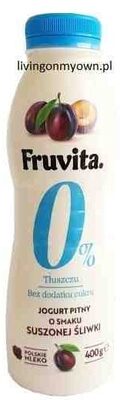Jogurt pitny 0% śliwka Fruvita