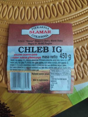 Chleb IG Piekarnia Cukiernia Słamar