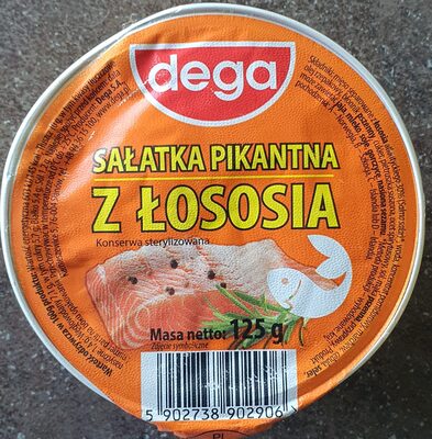 Sałatka pikantna z łososia dega