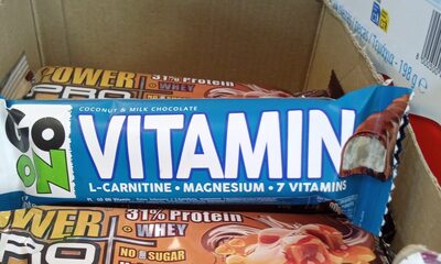 Kokosriegel mit L-Carnitin, Magnesium und Vitaminen Go VITAMIN