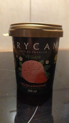 Lody truskawkowe vegan Grycan