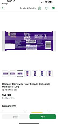 Furry Friends Cadbury