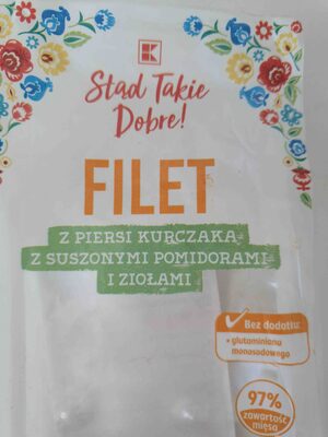 Filet z piersi kurczaka z suszonymi pomidorami i ziołami Kaufland