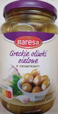 Greckie oliwki nadziewane czosnkiem Baresa
