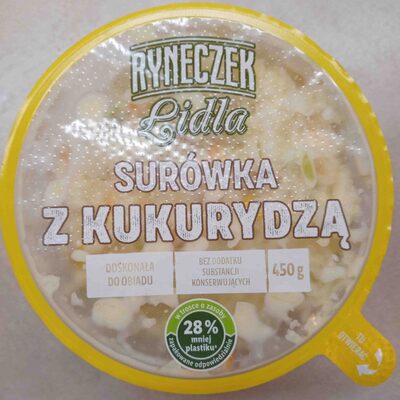 Surówka z kapusty białej z kukurydzą, marchwią, porem z dodatkiem sosu majonezowego Ryneczek lidla