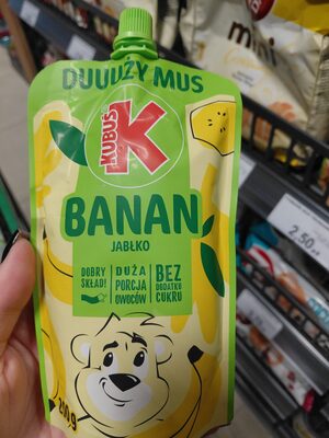 Duży Mus Banan Jabłko Kubuś
