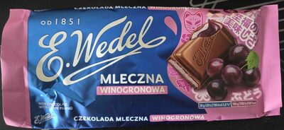 Czekolada mleczna winogronowa Wedel