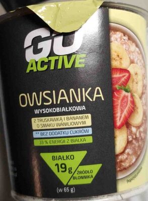 Owsianka z truskawkami i bananem GoActive